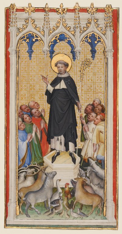Saint Antoine abbé bénissant les animaux, les pauvres et les malades - Master of St. Veronica